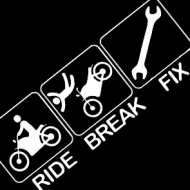 Motocross T-Shirt Ride Break Fix Damska
