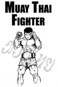 Muay Thai Fighter (nadruk przód i tył)