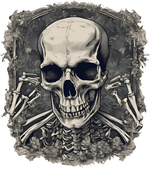 Death Skull AI4 Bluza Woman White