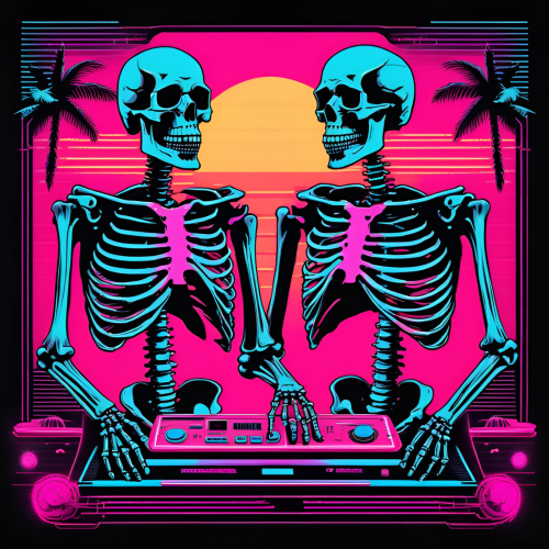 Psychodelic Skulls AI2 Tshirt