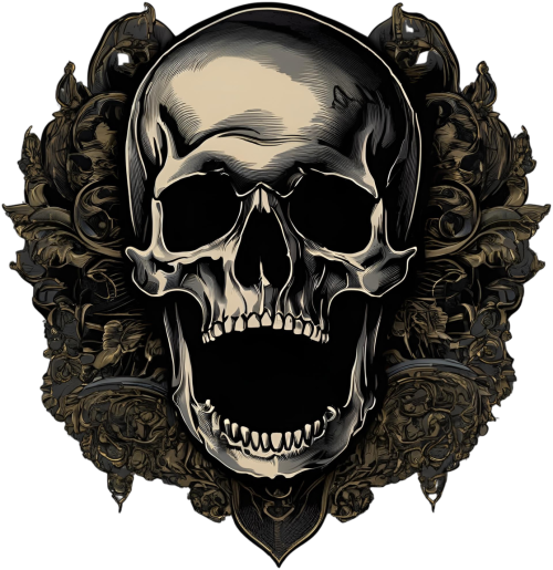 Death Skull AI7 Tshirt White