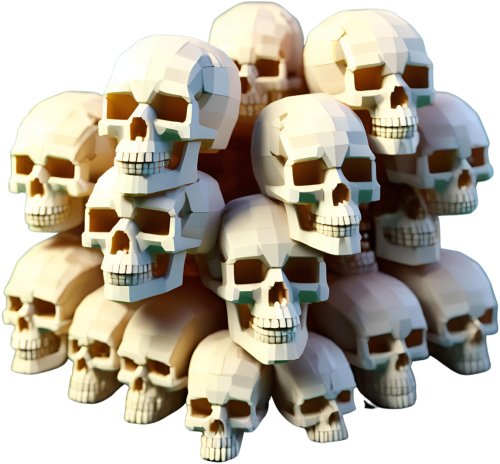 3D Death Skull AI8 Tshirt