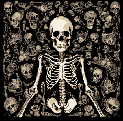 Death Skull AI3 Bluza Woman Black