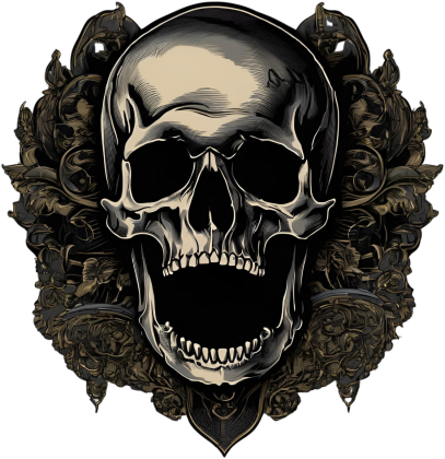 Death Skull AI7 Tshirt White