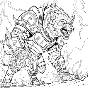 Battle Wolf - nadruk