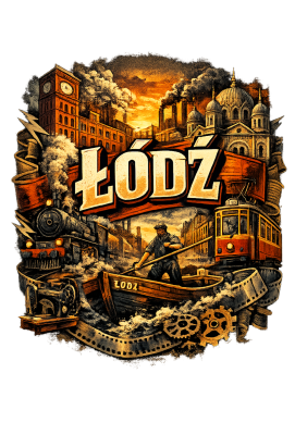 Łódź Miasto z Charakterem - nadruk