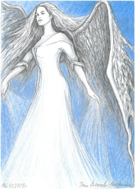 Anioł Mocy Niebieski - damska