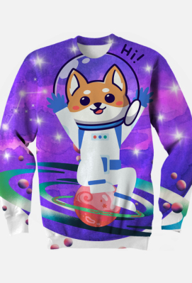 Bluza męska Pies astronauta kosmos - Positivka