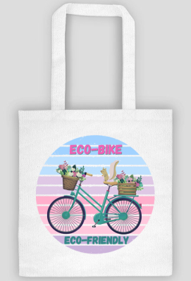 Torba Jestem Eco na rowerze - Positivka