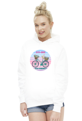 Bluza damska Jestem Eco na rowerze - Positivka