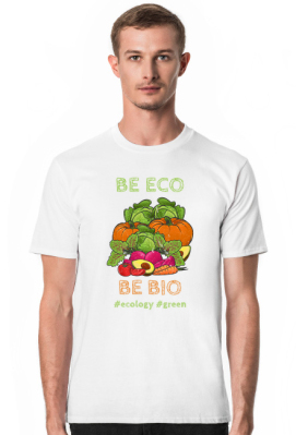 T-shirt męski Kolorowe warzywa Be Eco - Positivka