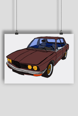 Plakat BMW e28 - BeYourself