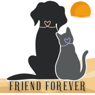 Friend Forever  - Silver/Black/White