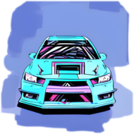 Czapka z daszkiem z nadrukiem japońskiego auta