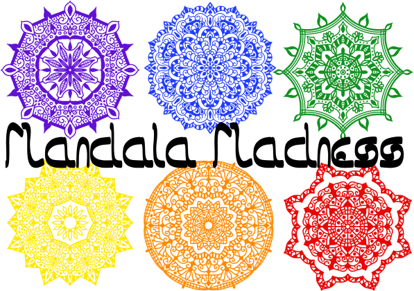 Poster Mandala Mandess rainbow 003