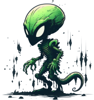 Green Alien - Bluza Męska z Kapturem