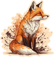 Fox Art - Bluza Dziecięca z Kapturem Unisex