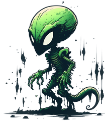 Green Alien - Magiczny kubek