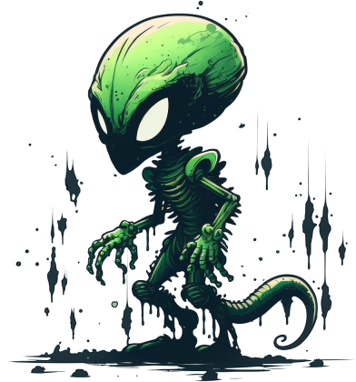 Green Alien - Body Niemowlęce
