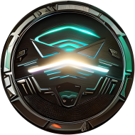 AI cyberpunk logo