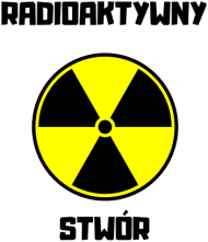 Maseczka trójwarstwowa - Radioaktywny Stwór, wersja 2