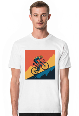 Koszulka T-shirt „Ride the Climb” rower szosowy kolarz podjazd - Koton