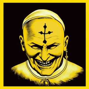Golden Face - nadruk