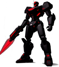 Koszulka Czarny MECH Robot