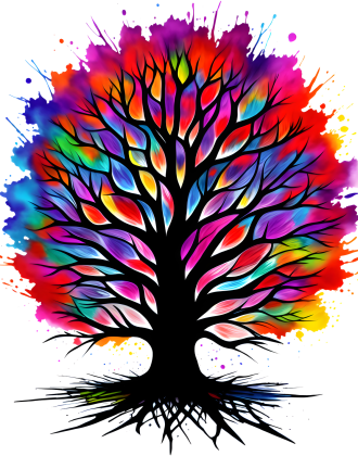 Koszulka Tęczowe Drzewo