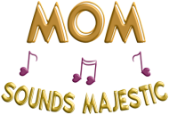 Maseczka bawełniana –  Mom sounds majestic