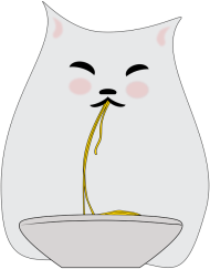 Sukienka – Kot jedzący spaghetti