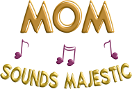 Koszulka Dziecięca Fluorestencyjna – Mom sounds majestic