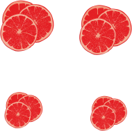 Japonki  - trzy plasterki grejpfruta