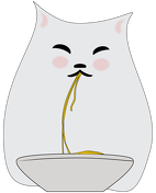 Magiczny kubek – kot jedzący spaghetti