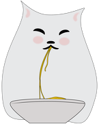 Magiczny kubek – kot jedzący spaghetti