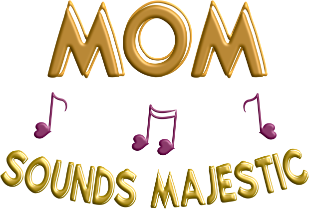 Koszulka Dziecięca Fluorestencyjna – Mom sounds majestic