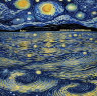 Torba ECO Van Gogh Gwieździsta noc wzór 1