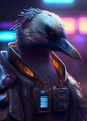 Cyberpunk Duck