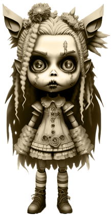 zombie girl dla dziewczynki, koszulka tinta