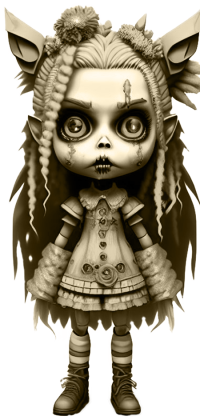 zombie girl dla dziewczynki, koszulka tinta