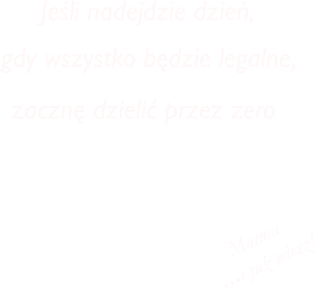 Będę dzielić przez zero - koszulka