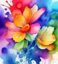 Color splash: kwiaty