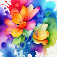 Color splash: kwiaty