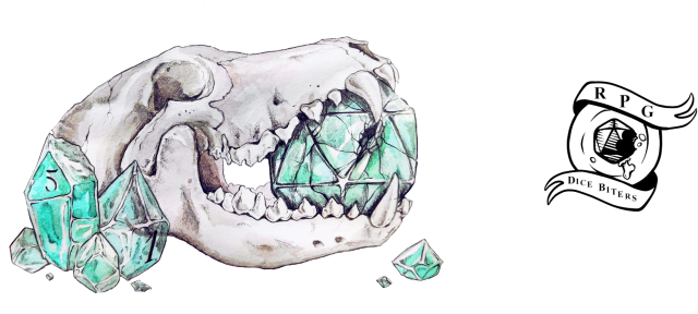 Skull Biting a Dice