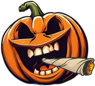 Podkoszulka 'Bad pumpkin" - Bad Smiley (Biała)