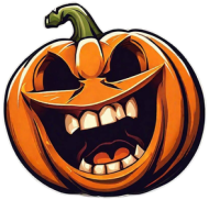 Bluza z kapturem 'Bad Pumpkin" - Smiley (Czerń)