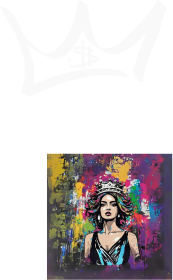 Podkoszulka Crown Print - 'Qeen"