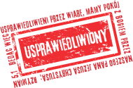 Koszulka USPRAWIEDLIWIONY biała