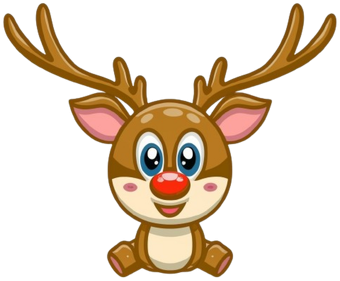 Renifer z czerwonym nosem