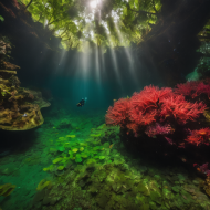 Underwater magic garden